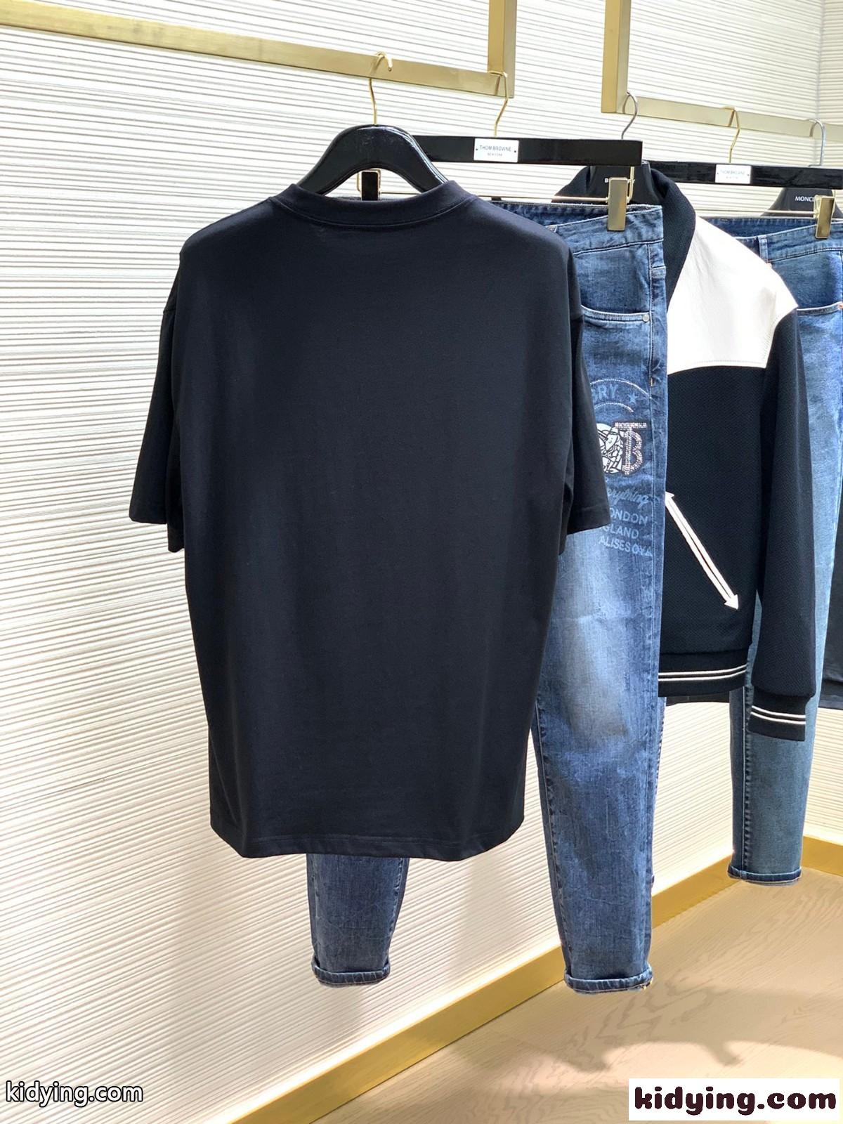シンプル おしゃれ ロゴプリント クルーネック クリスチャン・ディオール Tシャツ コピー-4