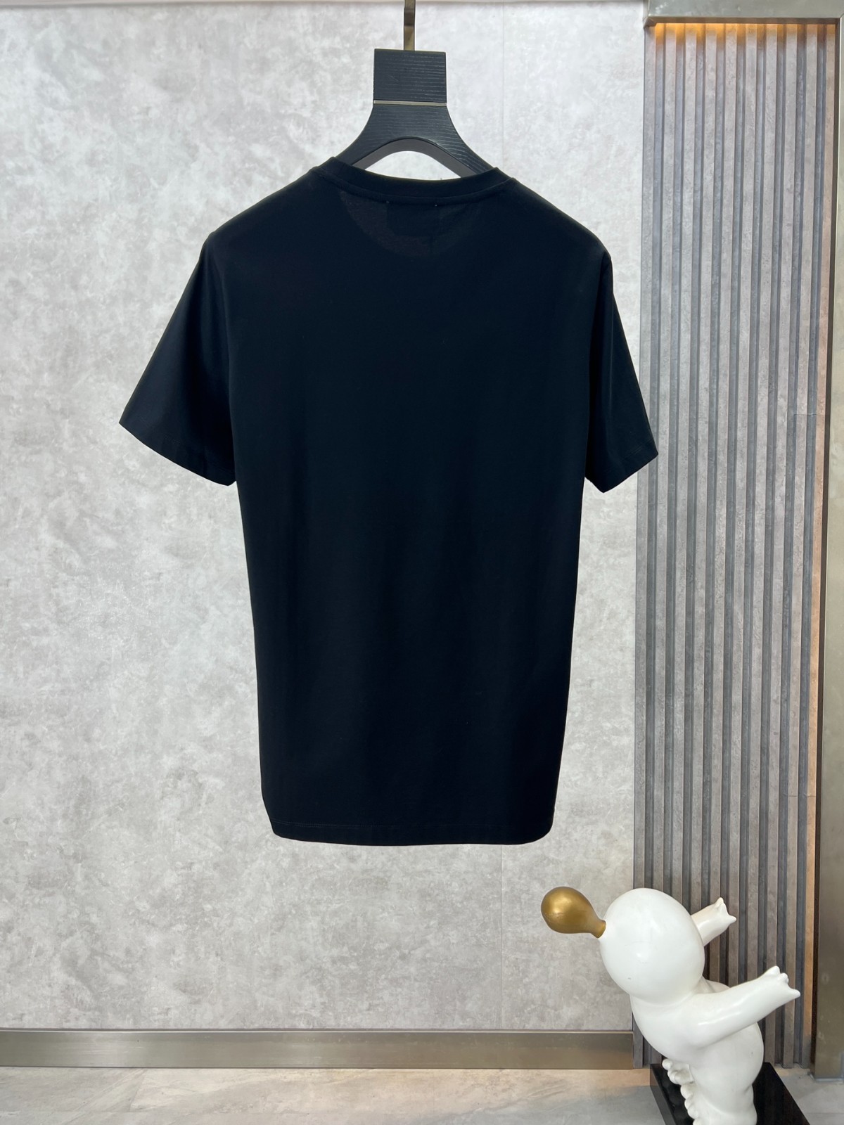上品 カジュアル クルーネック 半袖Tシャツ エルメス Tシャツ コピー ブラック-0