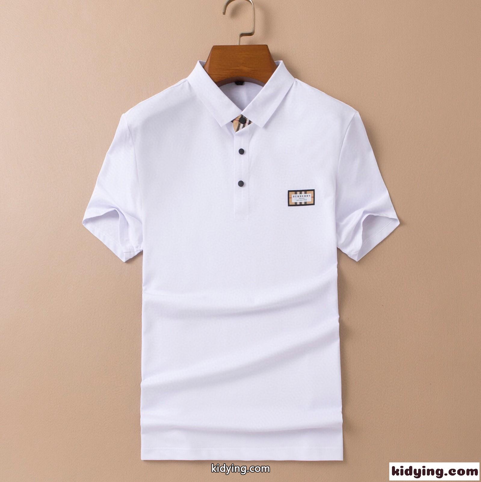 3色あり 柔らかい 着心地いい メンズ バーバリー 半袖tシャツ コピー カジュアル ビジネス トップス ポロシャツ-0