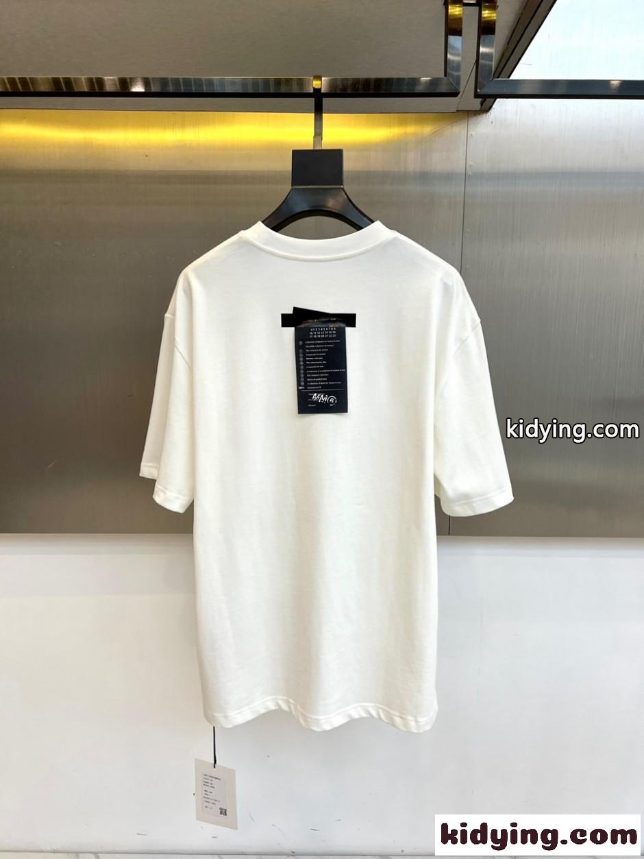 ミニロゴ オーバーサイズ 半袖Tシャツ バレンシアガ Tシャツ 偽物 ホワイト-3