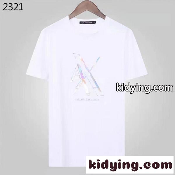 春夏 定番 合わせやすい クルーネック ロゴ 上品 お洒落 アルマーニ tシャツ コピー トップス-0