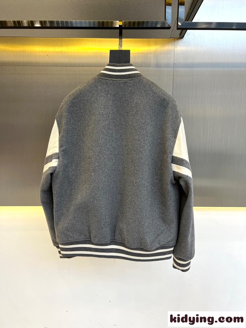 高品質 人気 ジャクソン テディジャケット セリーヌ ジャケット コピー グレー-5