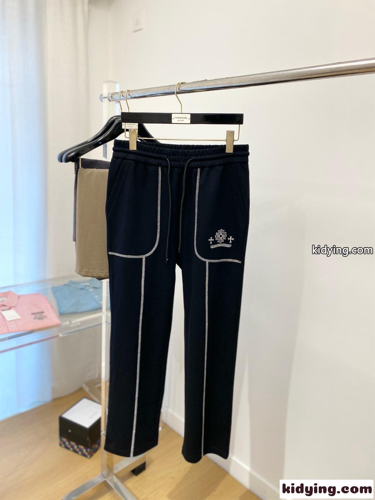 クロムハーツ パンツ コピー 合わせやすい 定番 カジュアルパンツ ブラック-0