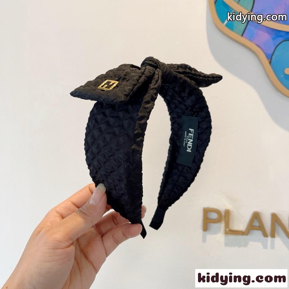 お洒落 フェンディ カチューシャ 偽物 可愛い リボン ヘアアクセサリー-0