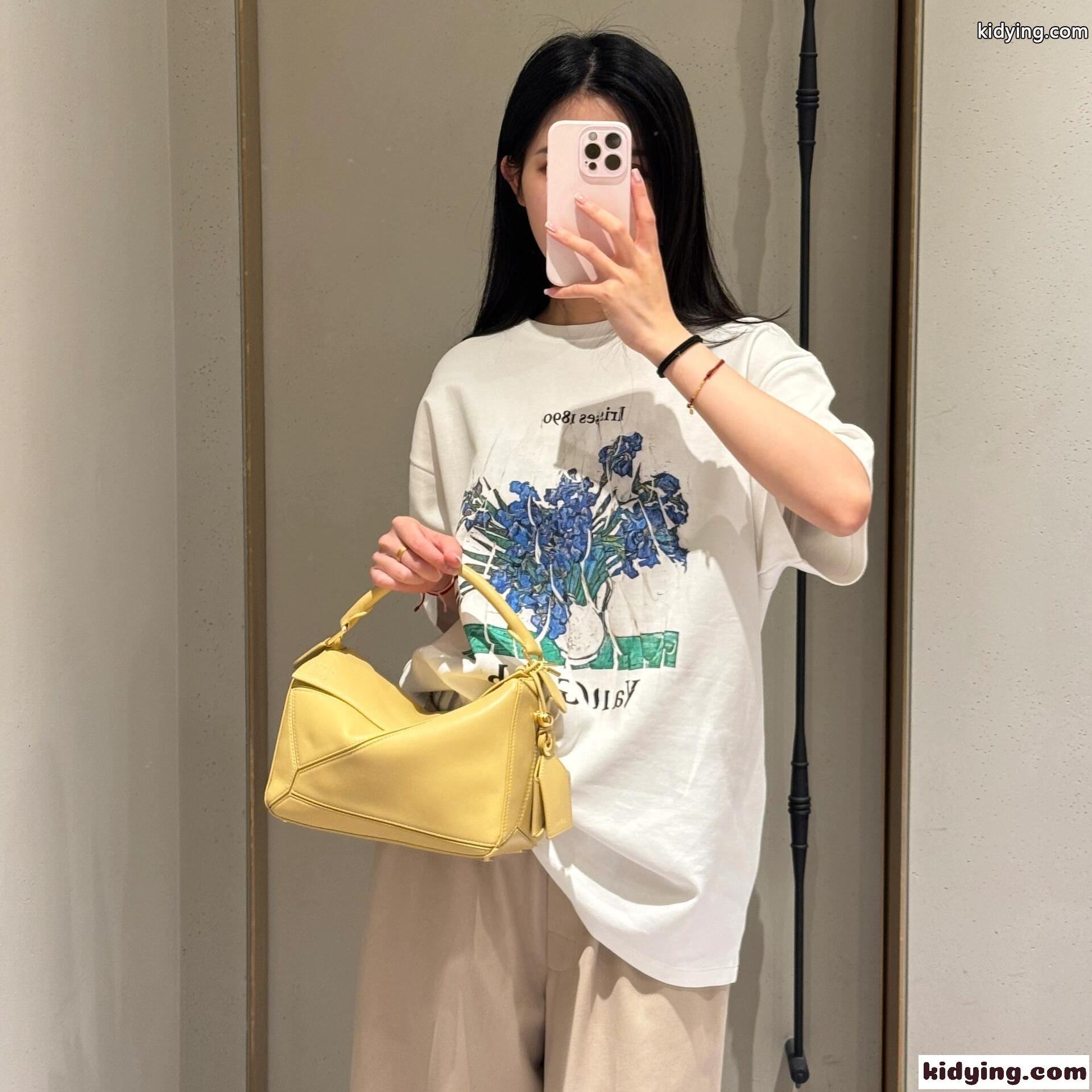 ロエベ Tシャツ コピー ユニセックス リラックスフィット プリントTシャツ-0