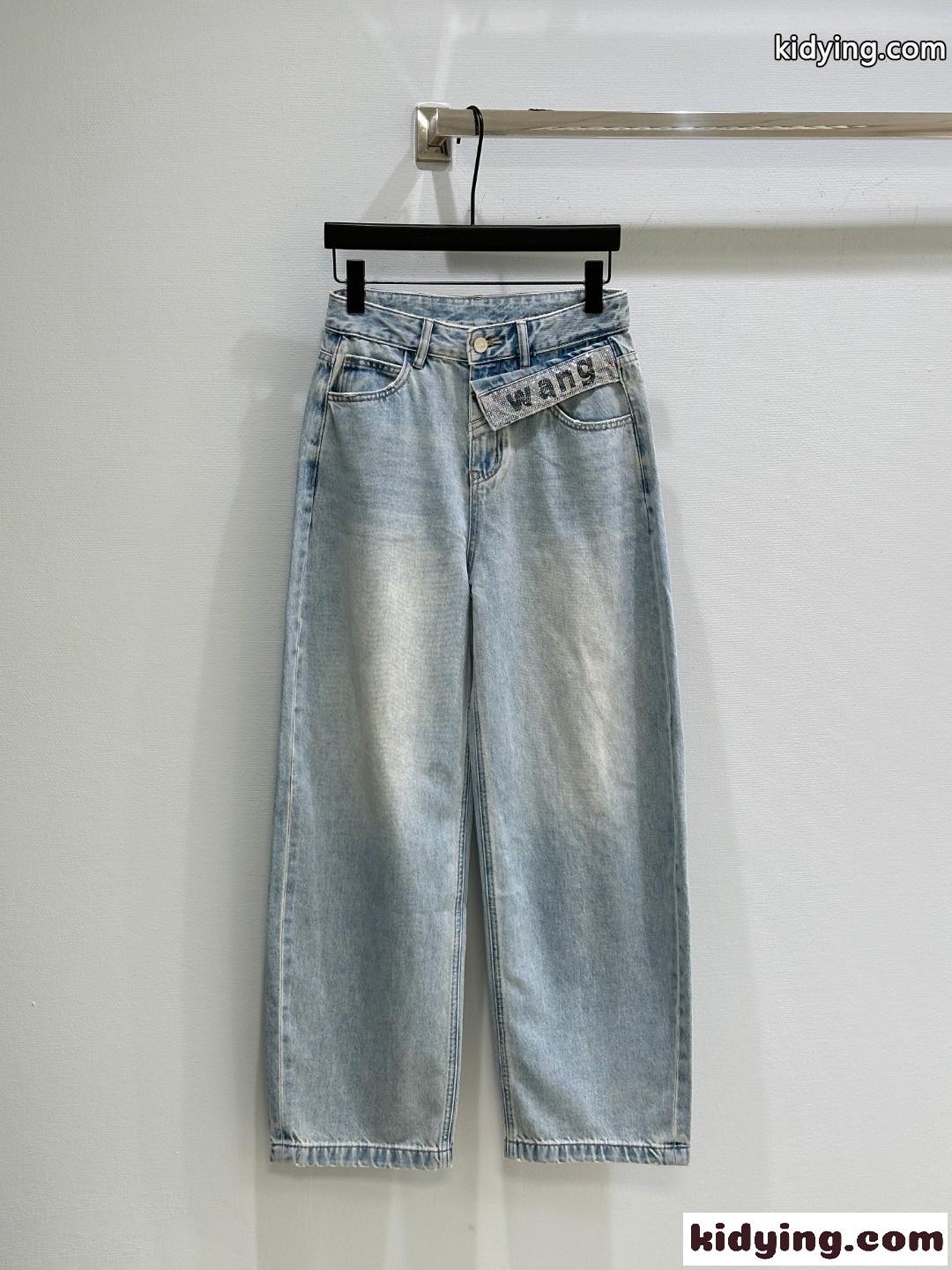 おしゃれ 合わせやすい アレキサンダーワング ジーンズ 偽物 デニムパンツ-0