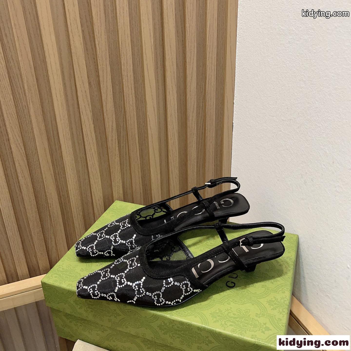 グッチ サンダル コピー レディース 女性らしい GGスリングバック パンプス-0