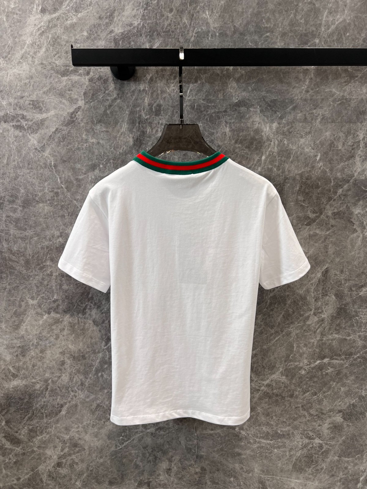 ウェブストライプ コットン 半袖Tシャツ グッチ Tシャツ コピー クルーネック-2