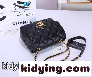 ​シャネル バッグコピー 全皮chanelシャネル 2021新型牛皮小香風菱格チェーンバッグ 片肩斜めショルダーバッグ-3