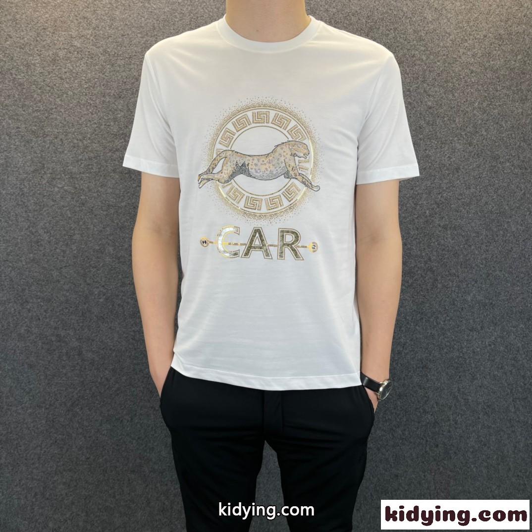 おしゃれ かっこいい メンズ 春夏 トップス ヴェルサーチェ 半袖Tシャツ コピー 定番 クルーネック-1