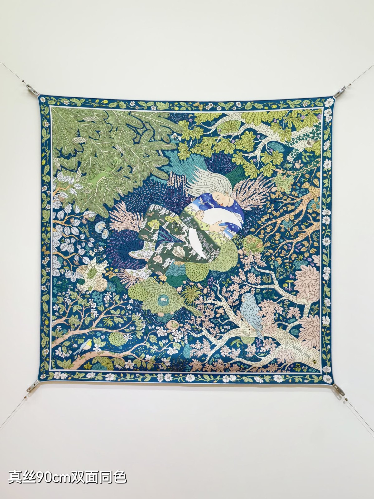 エルメス スカーフ コピー 上品 プリント 大判スカーフ シルク 90x90-1