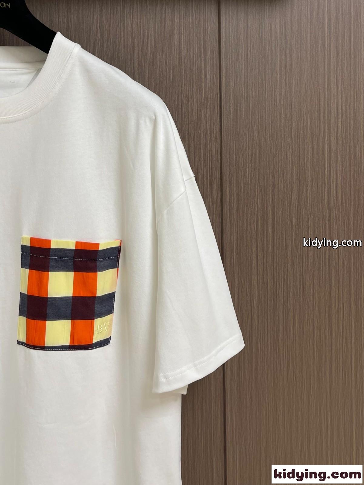 ソフト コットン ジャージー 半袖Tシャツ ボッテガ・ヴェネタ Tシャツ コピー ホワイト-0