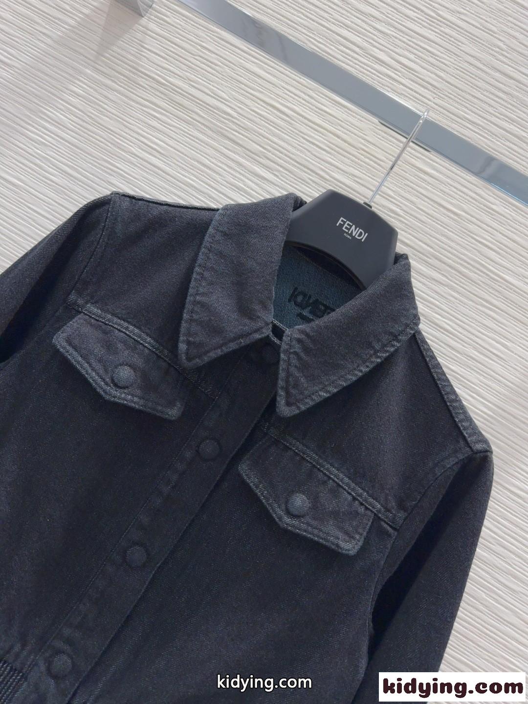 お洒落 合わせやすい デニム ブルゾン フェンディ ジャケット 偽物 レディース-1