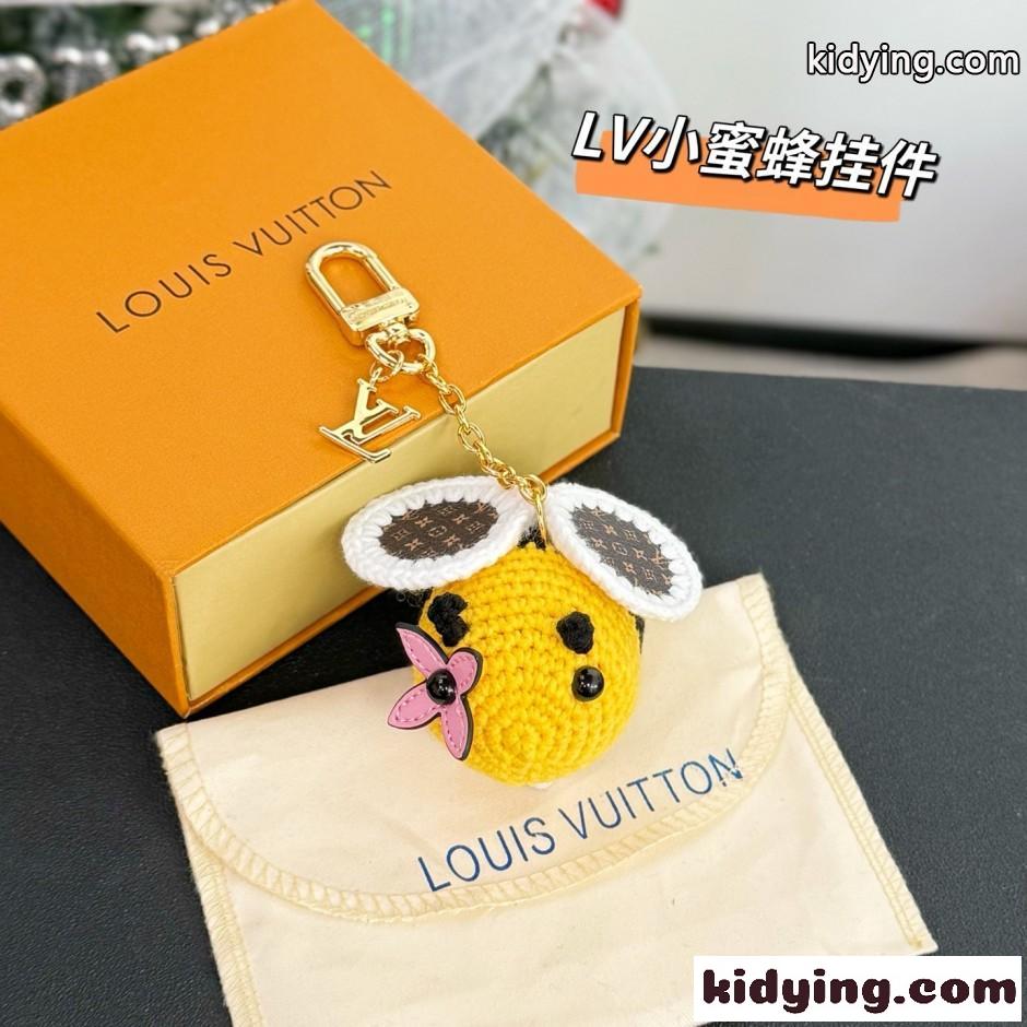 バッグチャーム・ビー LV クロシェ ルイ・ヴィトン キーホルダー 偽物-2