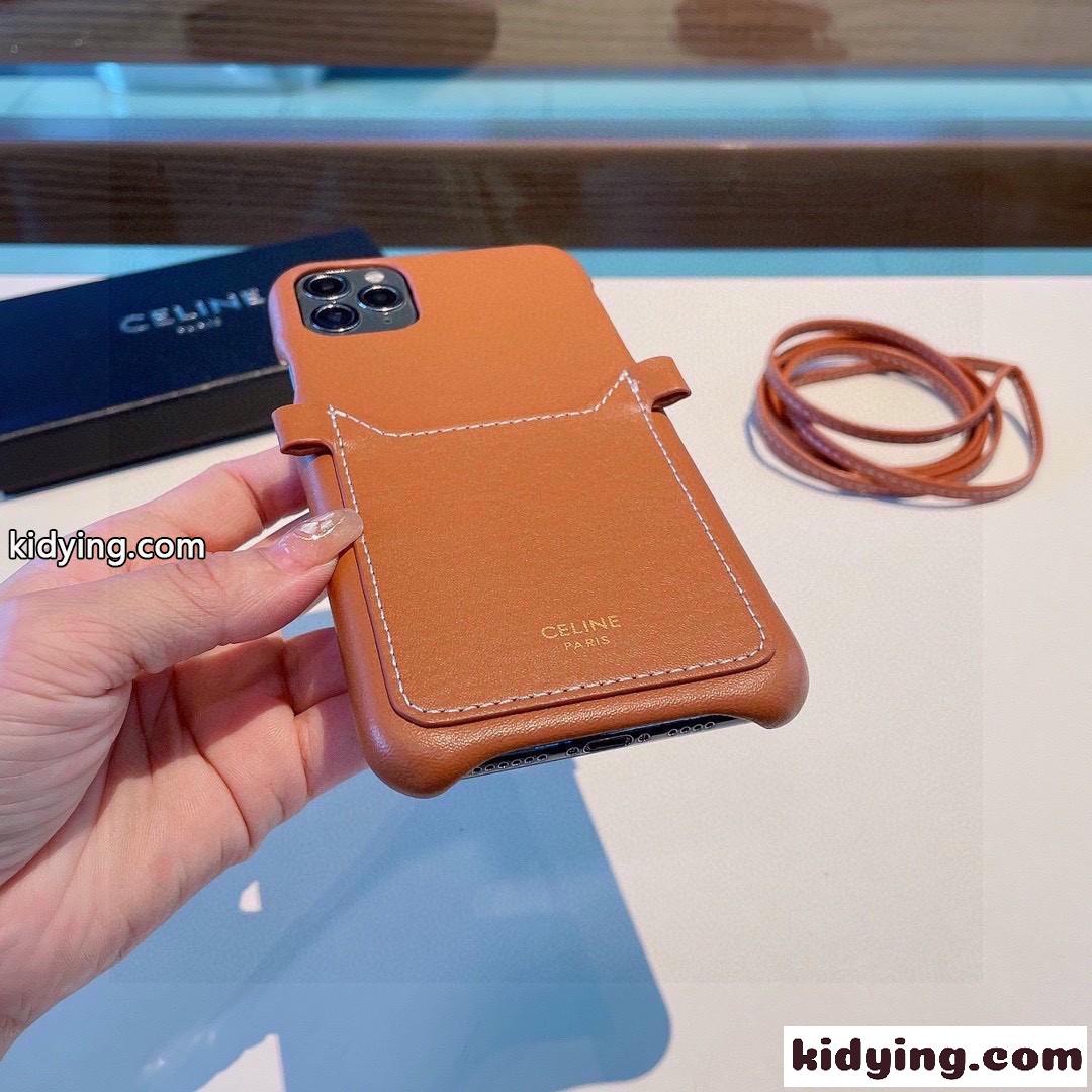 セリーヌ アイフォンケース コピー スマホケース カード入れ ショルダー付き 斜め掛け おしゃれ-3