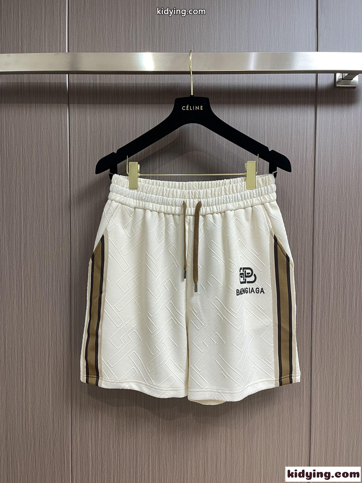 シンプル ロゴ カジュアル メンズ ショートパンツ バレンシアガ パンツ コピー-1
