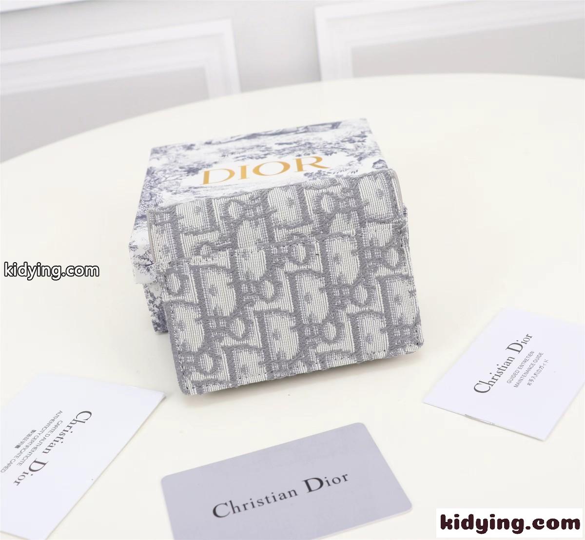 クリスチャン・ディオール 財布 コピー ディオール オブリーク ジャカード SADDLE フラップ カードホルダー-1