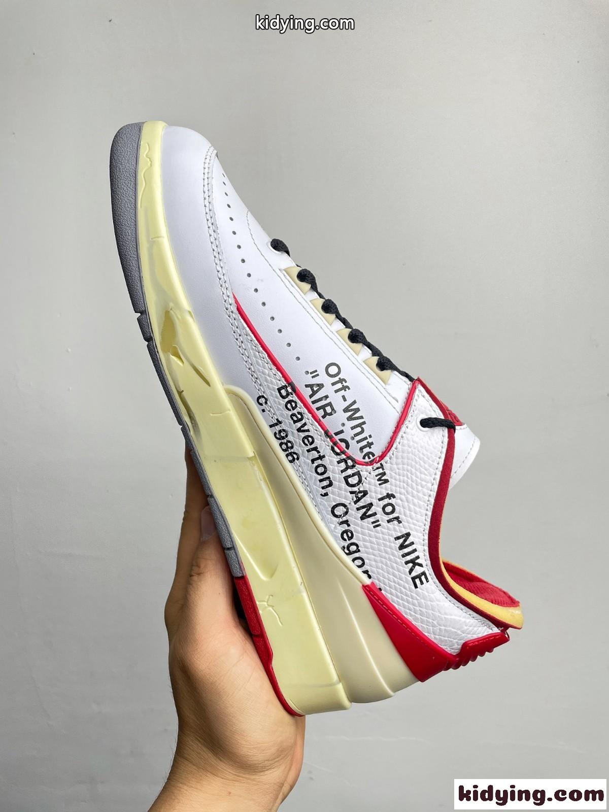 OFF-White x Air Jordan 2 オフホワイト スニーカー コピー ローカット 人気-2