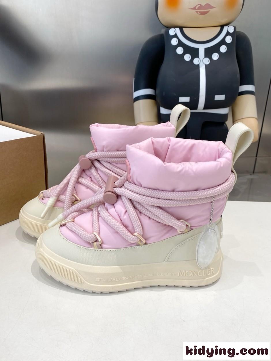 人気 おしゃれ Moncler Altive Mid スノーブーツ モンクレール ブーツ スーパーコピー ピンク-2
