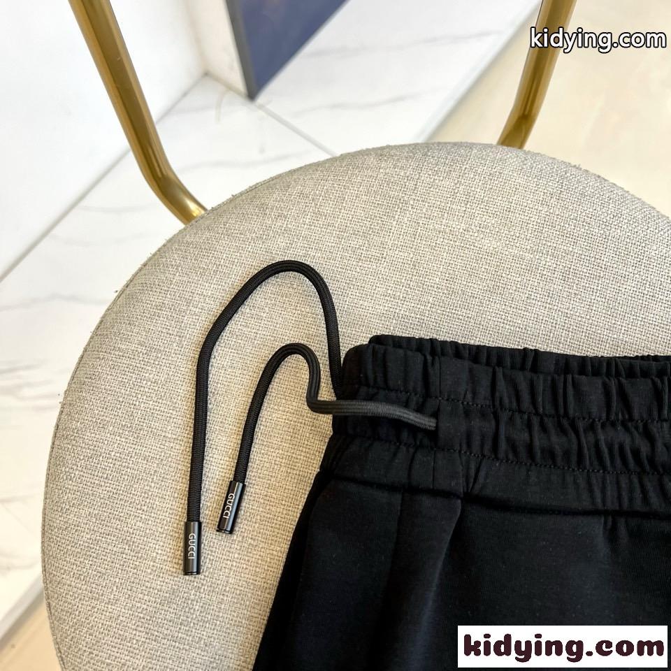 カジュアル 合わせやすい グッチ パンツ 偽物 メンズ ショートパンツ ブラック-2