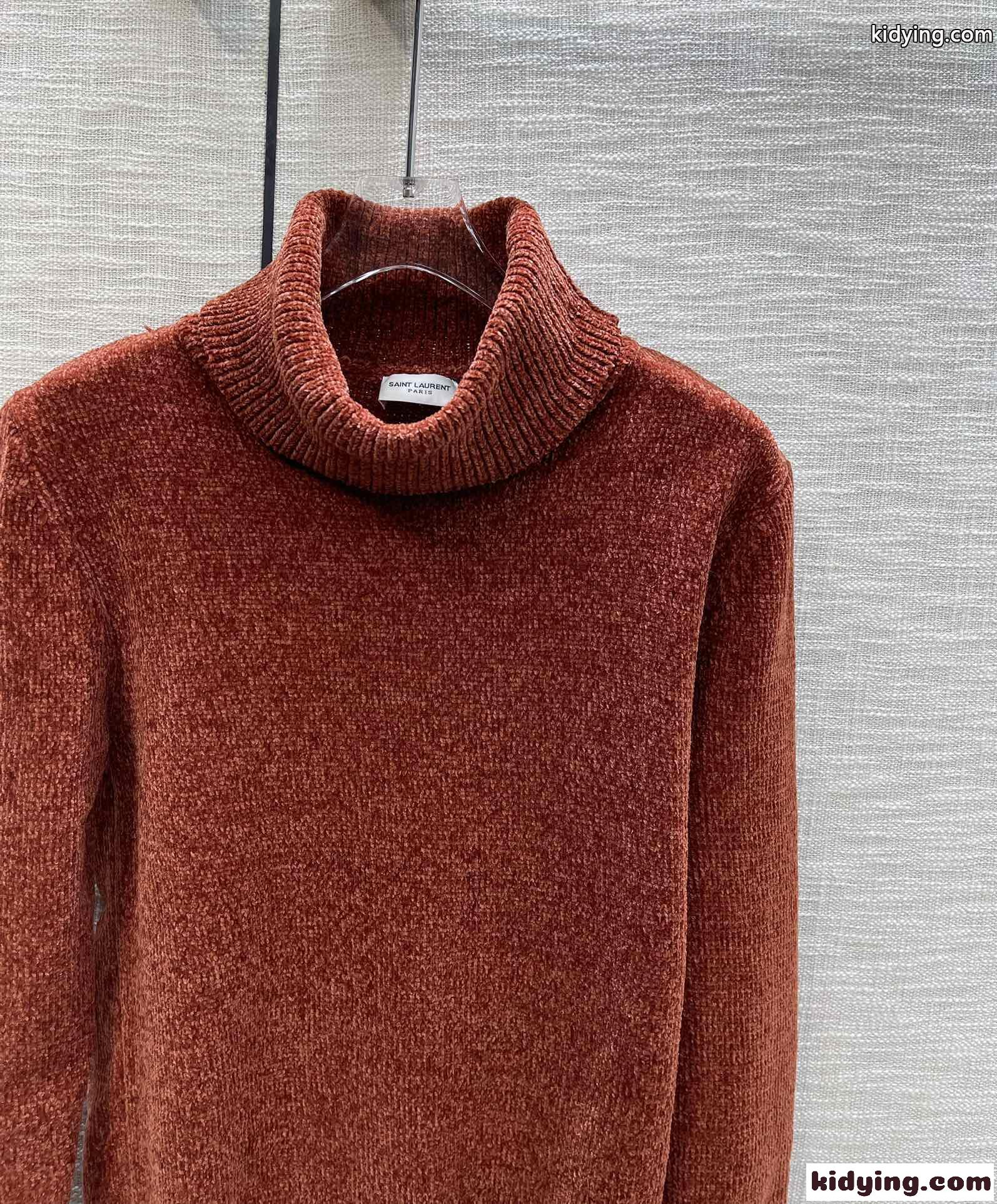 合わせやすい おしゃれ タートルネックセーター イヴ・サンローラン セーター コピー-2