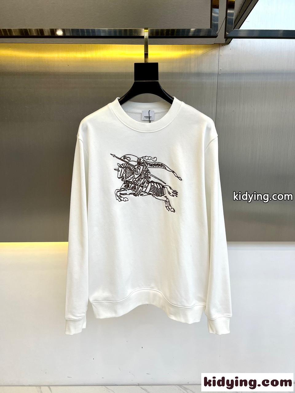 人気 お洒落 バーバリー 長袖Tシャツ コピー コットンス ウェットシャツ ホワイト-1