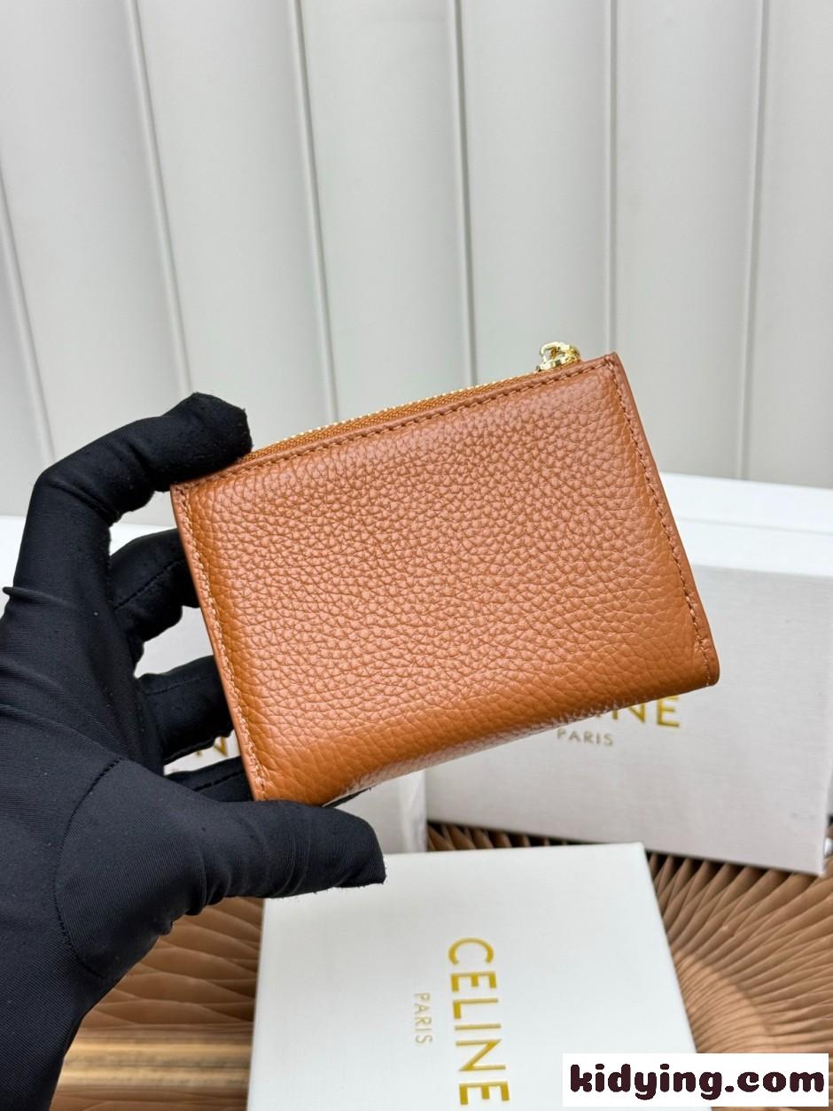 セリーヌ 財布 コピー 人気 おしゃれ 2つ折り財布 ウォレット ブラウン-2