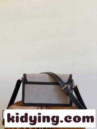 ​滑らかな2色皮革とVintageレトロなチェックで作られた バーバリー バッグ 印象 コピー-1