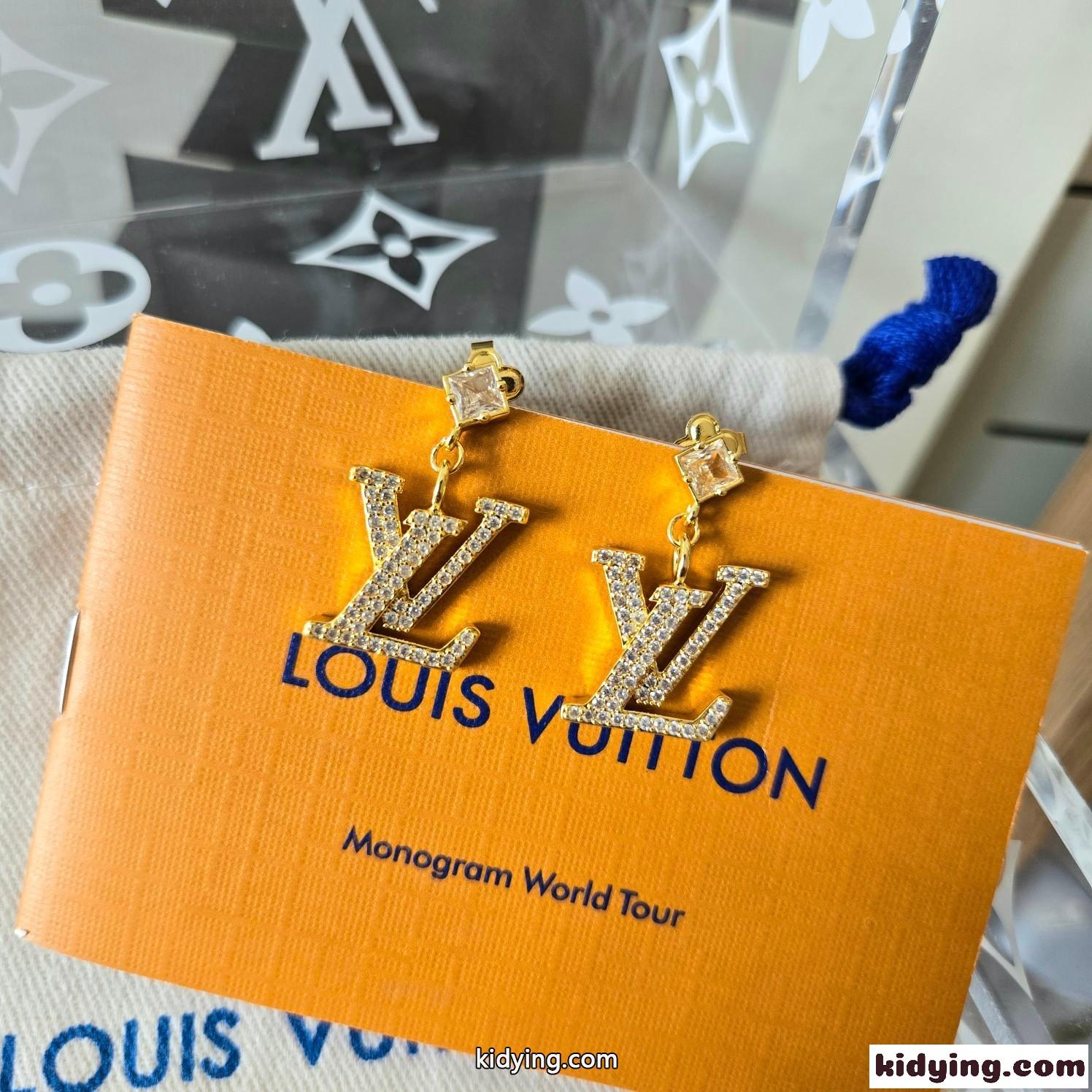 ピアス レディLV ストラス ルイヴィトン イヤリング コピー レディース-2