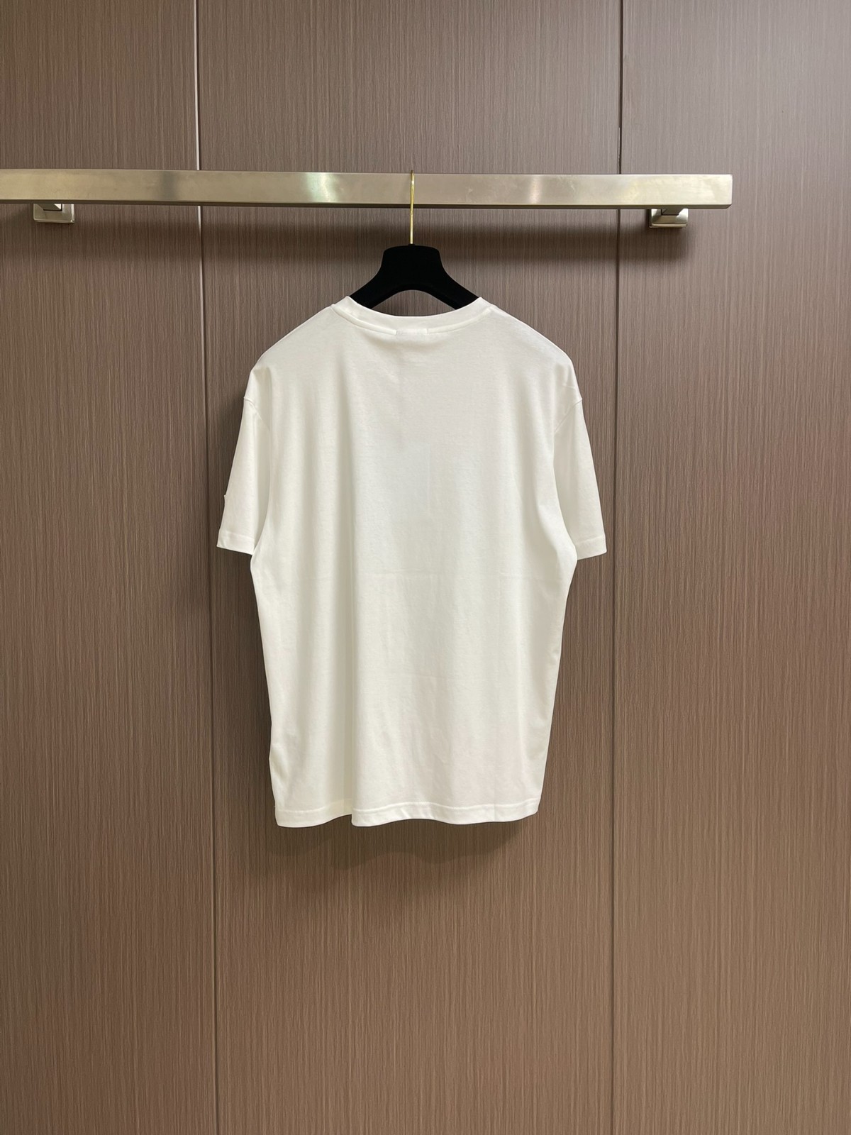 ロゴ刺繍 クルーネック 半袖Tシャツ モンクレール Tシャツ スーパーコピー-2