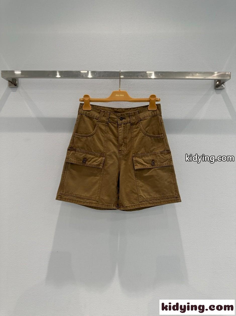 デニム ショートパンツ ミュウミュウ ジーンズ コピー カジュアル おしゃれ-0