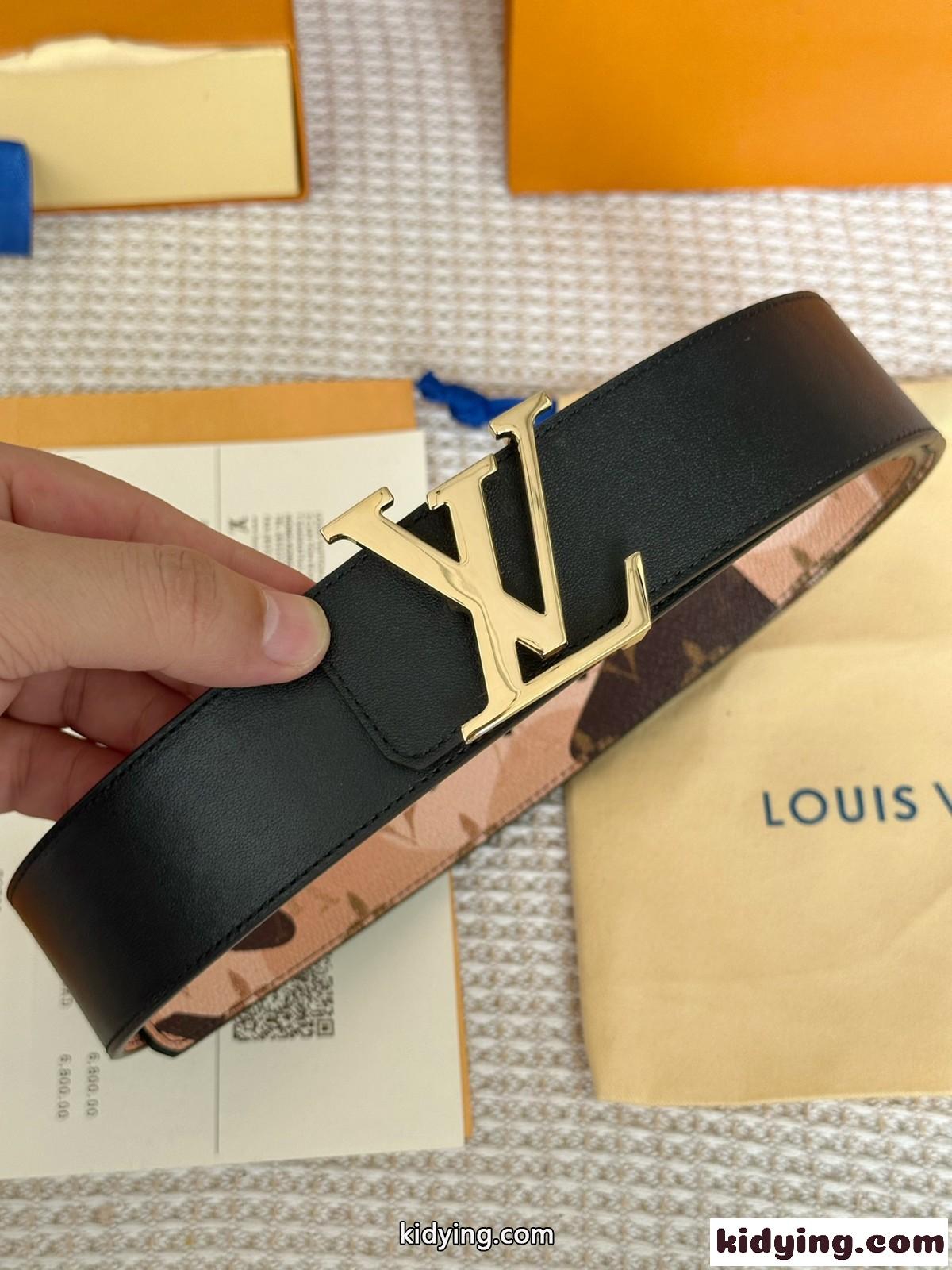 ルイ・ヴィトン ベルト 偽物 おしゃれ LV イニシャル 40MM リバーシブル-3
