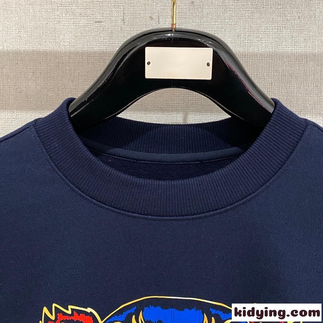 定番 タイガー コットン スウェットシャツ ケンゾー Tシャツ コピー ブルー-0