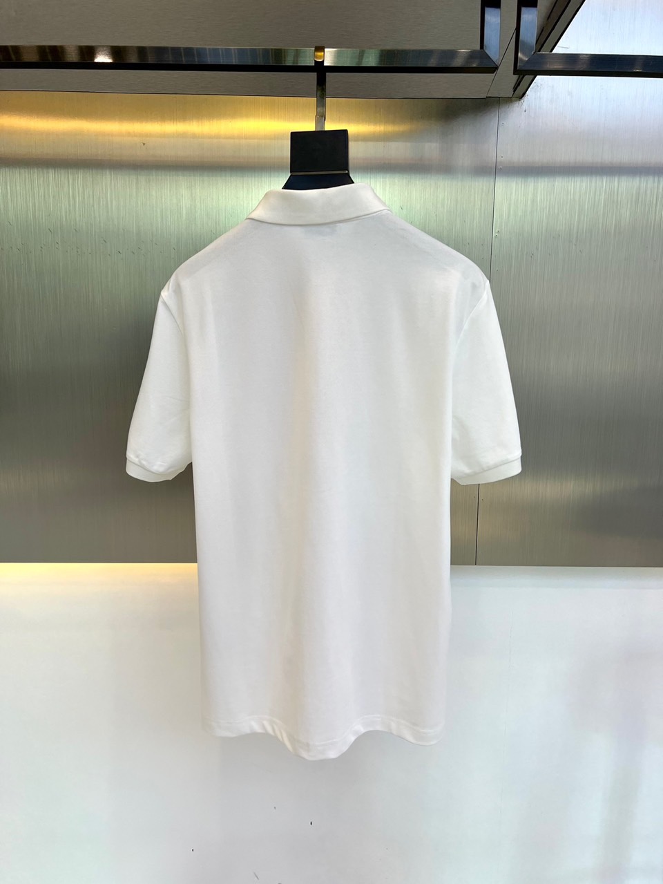 洗練された おしゃれ コットンピケ 半袖 ポロシャツ モンクレール Tシャツ コピー ホワイト-4