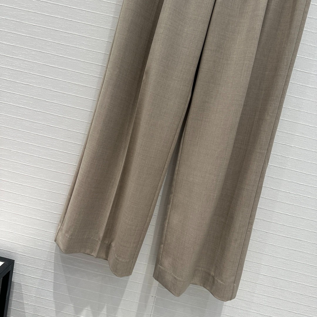 ウールブレンド トラウザーズ ロエベ パンツ コピー スラックス-3