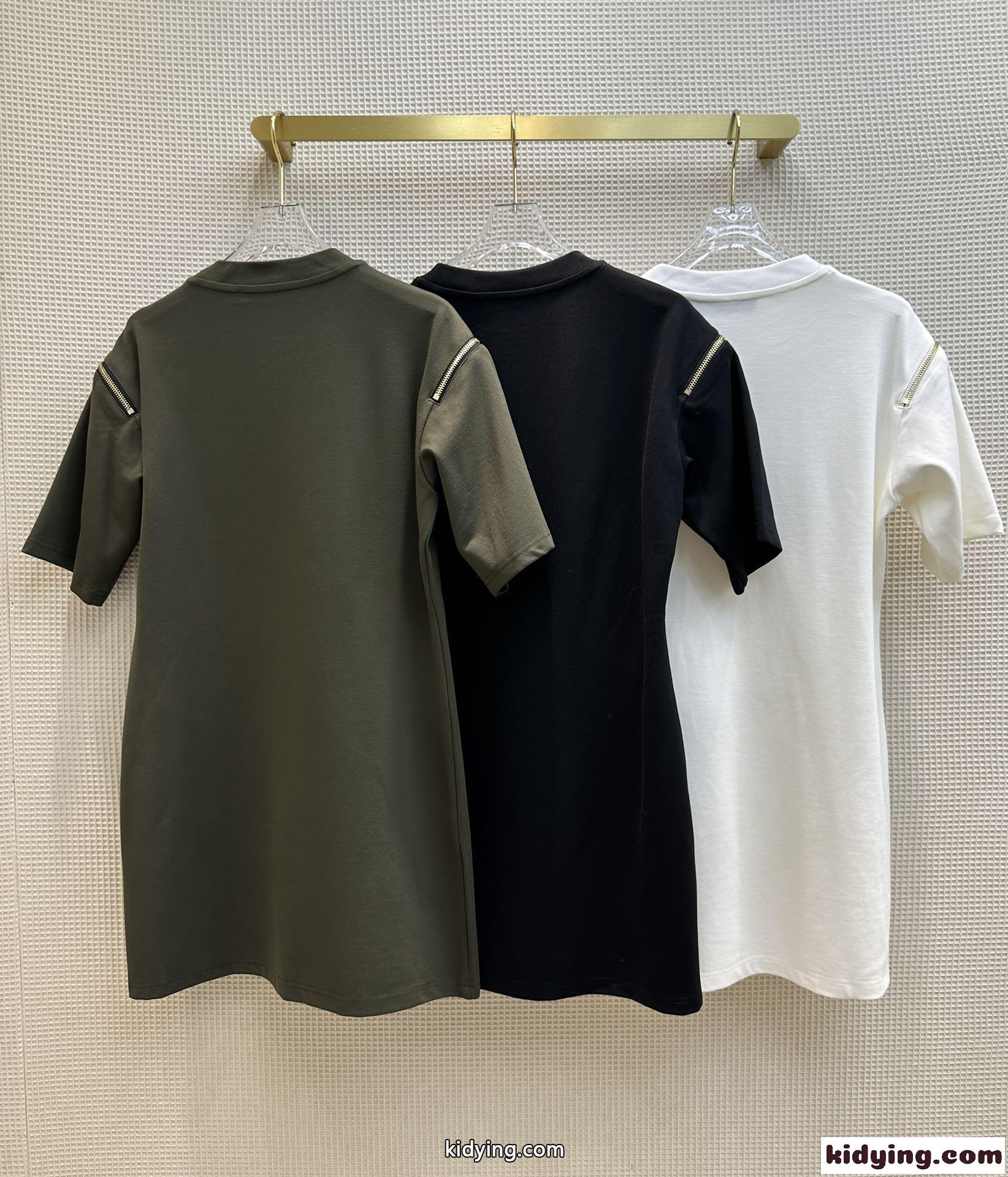 ジッパースリーブTシャツドレス ルイ・ヴィトン ワンピース コピー カジュアル-4