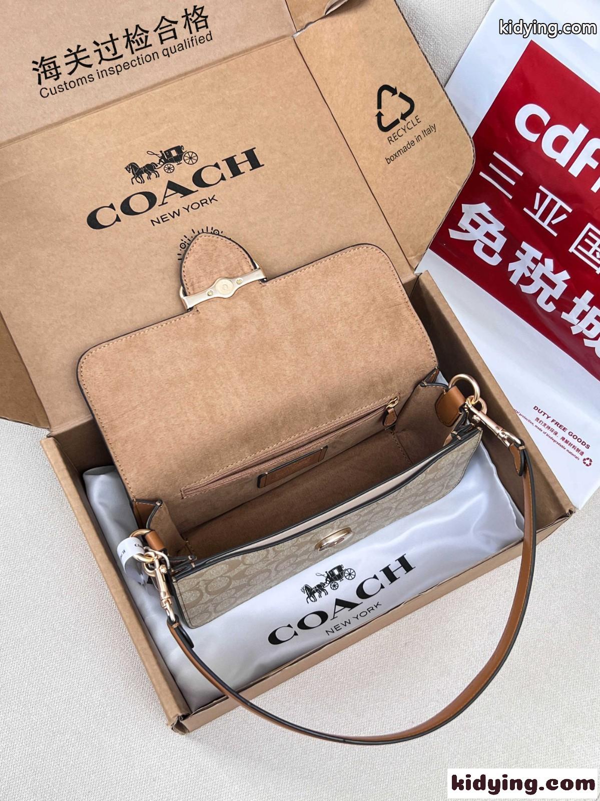 コーチ バッグ スーパーコピー 人気 上品 定番 ショルダーバッグ シグネチャーキャンバス-4