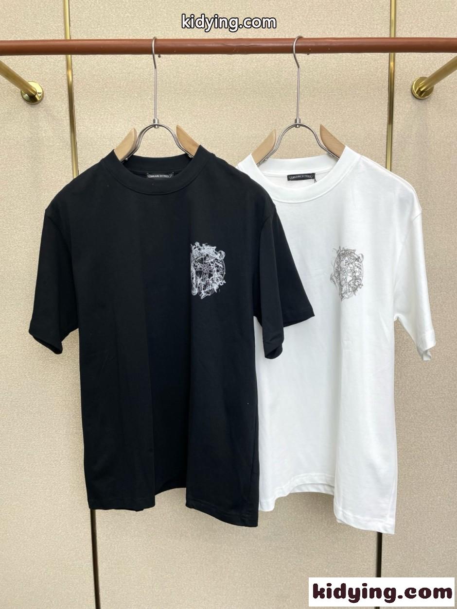 カジュアル お洒落 半袖Tシャツ クロムハーツ Tシャツ 偽物 トップス-0