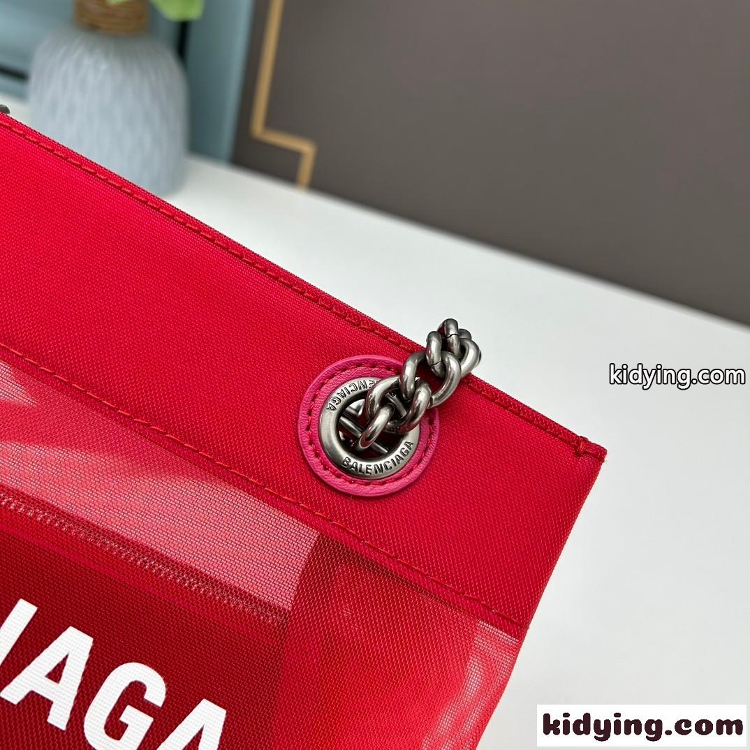 バレンシアガ バッグ コピー DUTY FREE スモールトートバッグ レッド-4