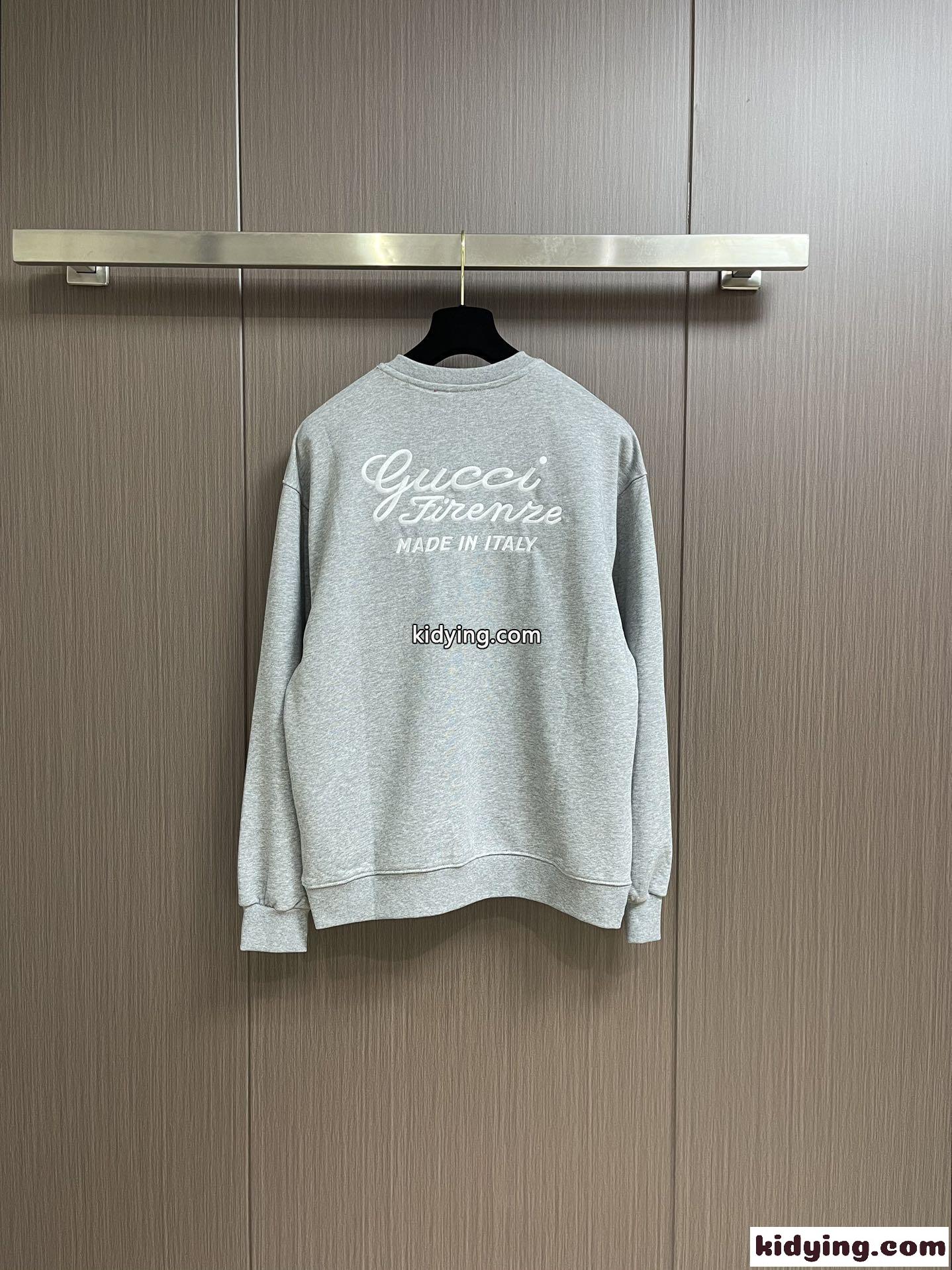 グッチ Tシャツ コピー 定番 ゆったり コットン スウェットシャツ クルーネック-1