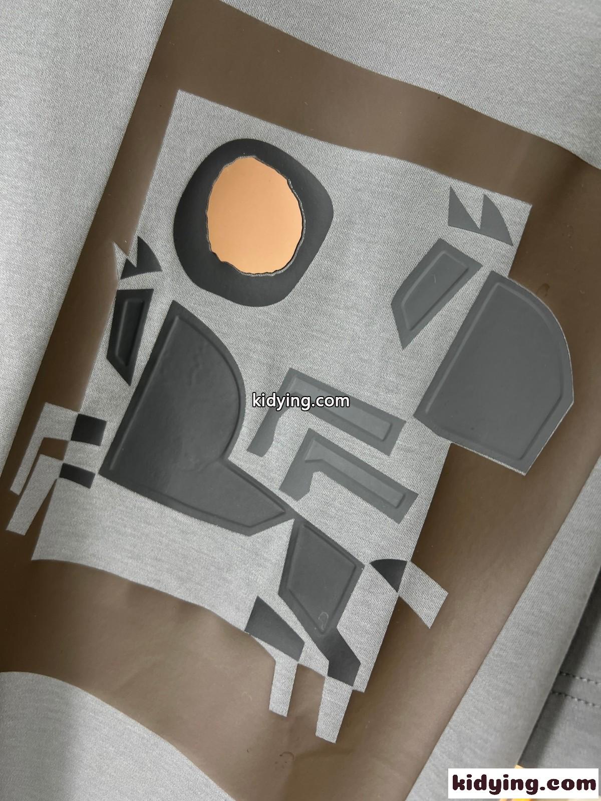 シンプル おしゃれ コットン 半袖Tシャツ エルメス Tシャツ コピー グレー-3
