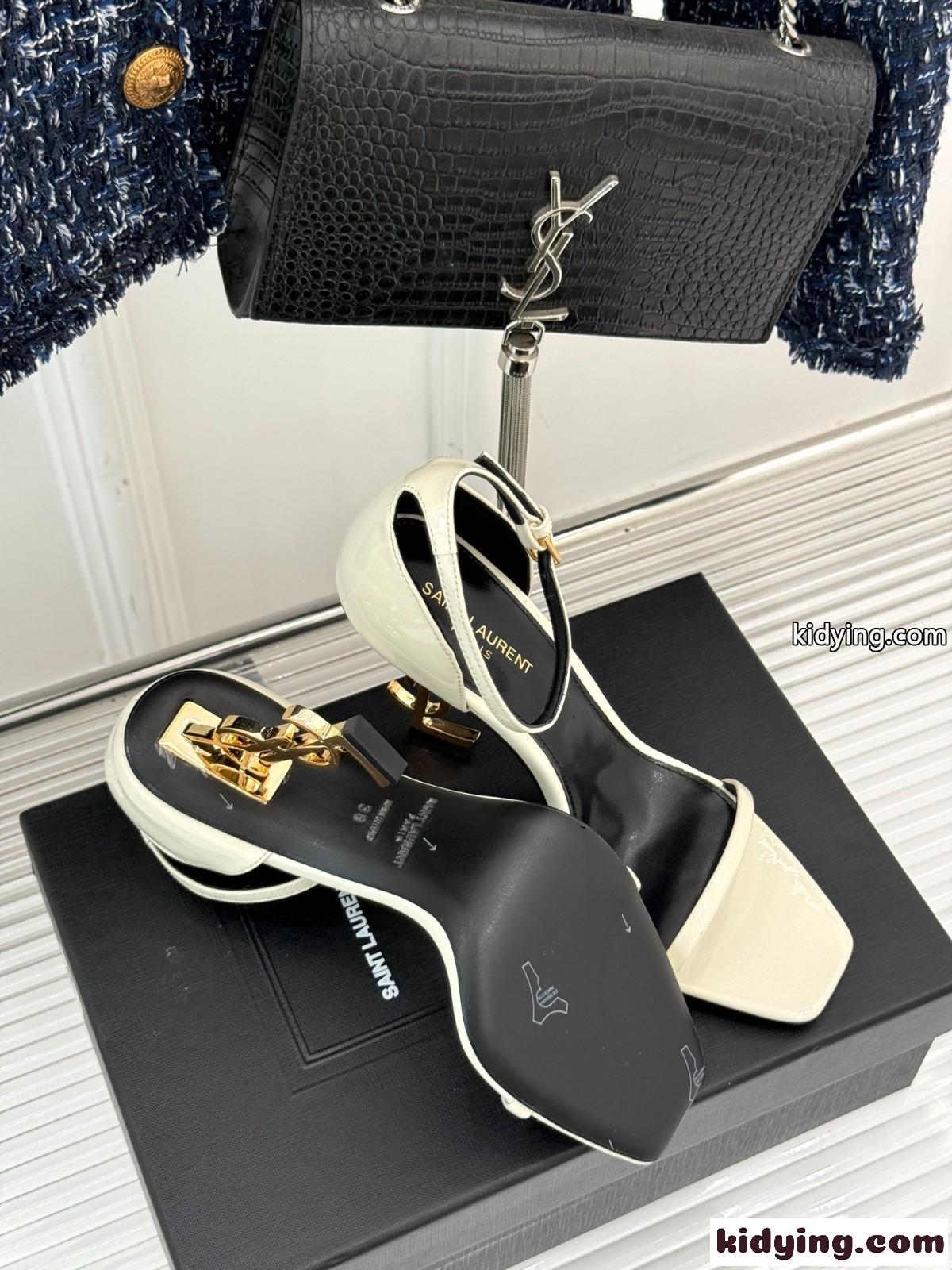 注目される♪イヴ・サンローラン サンダル スーパーコピー YSL ハイヒール ホワイト-4