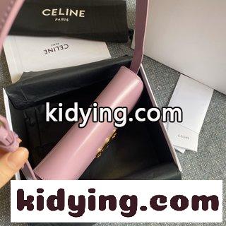 セリーヌ バッグ 名品コピー セリーヌ凱旋門の脇の下に紫色の顔がついていて 光沢のある二重の皮を採用する-3