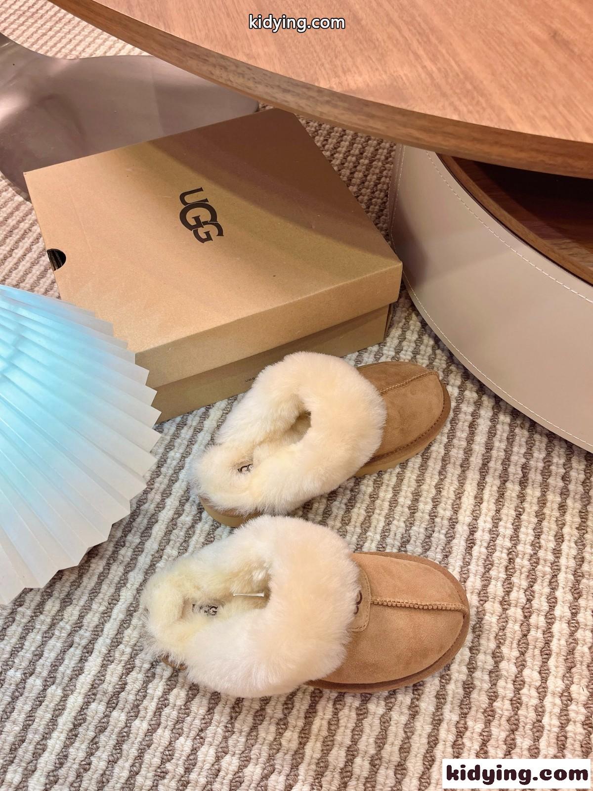 ふわふわ ムートンサンダル アグ スーパーコピー 秋冬 ファー スリッパ レディースシューズ-2