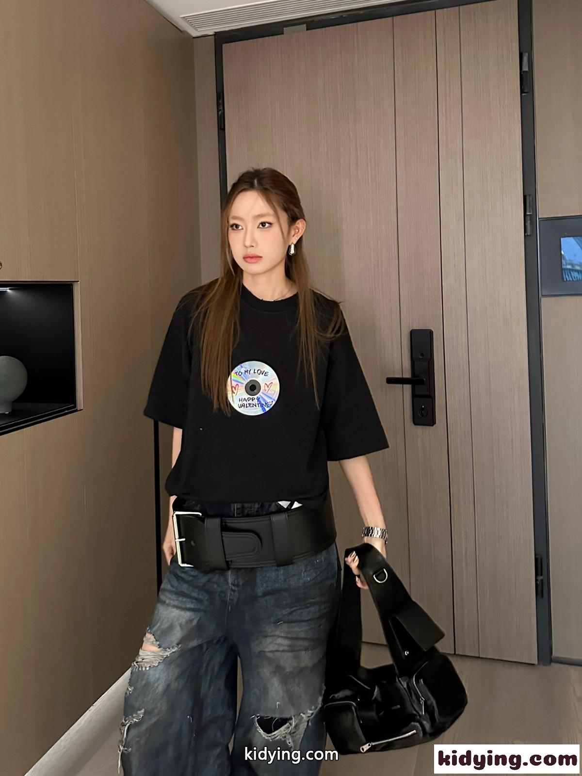 TO MY LOVE Tシャツ バレンシアガ Tシャツ コピー ユニセックス ブラック-4