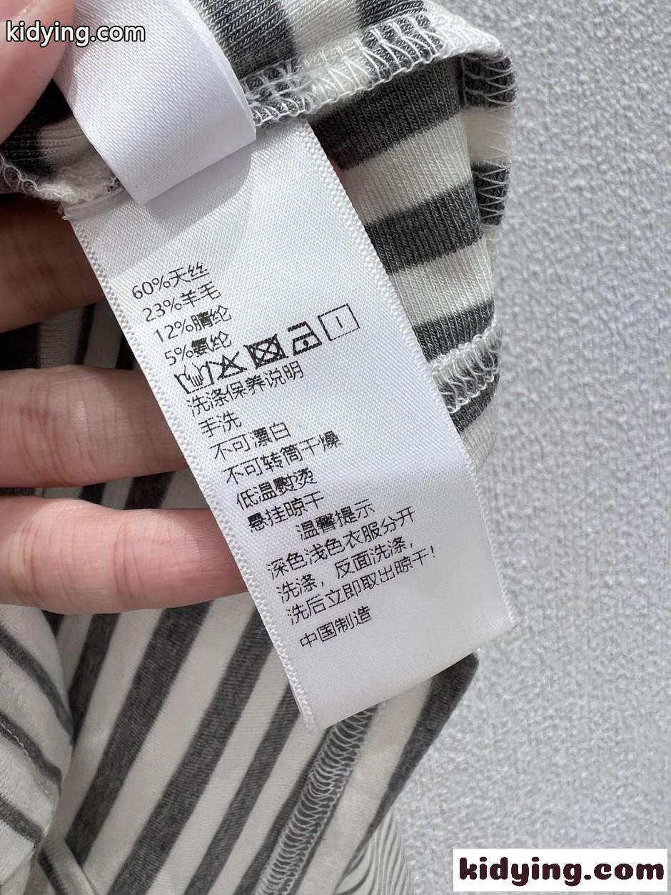 カジュアル ボーダー ボートネック 長袖Tシャツ クロムハーツ Tシャツ 偽物-4