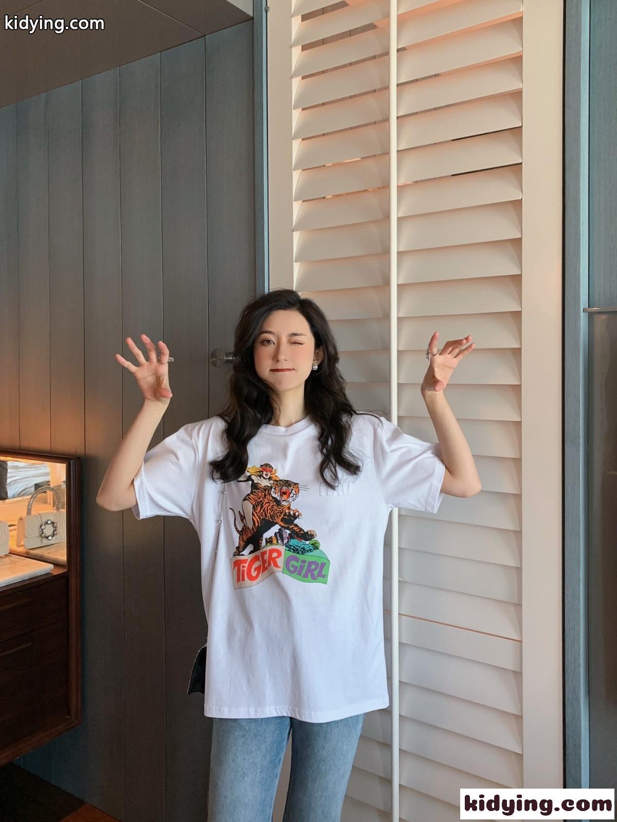 レディース ファッション プリント クールネックミュウミュウ 半袖tシャツ コピー 定番 人気 トップス ホワイト-1
