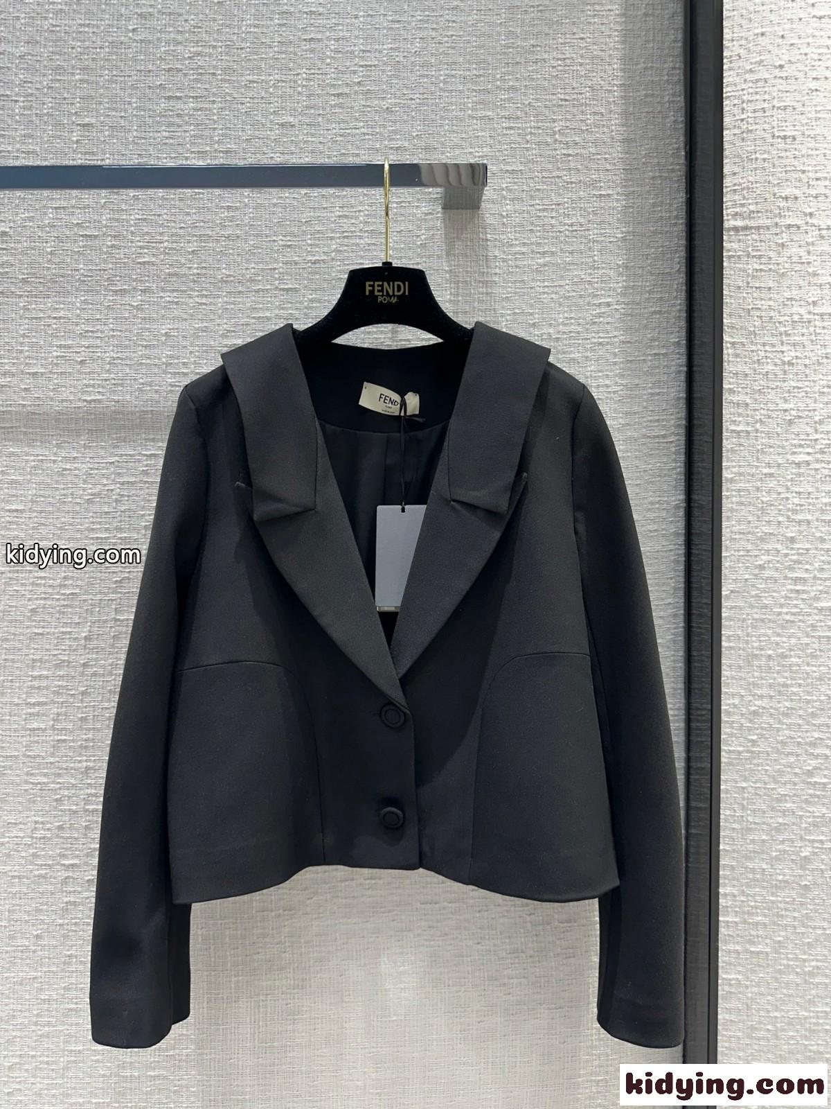 フェンディ ジャケット コピー レディース エレガント クロップド丈 ボレロ-2