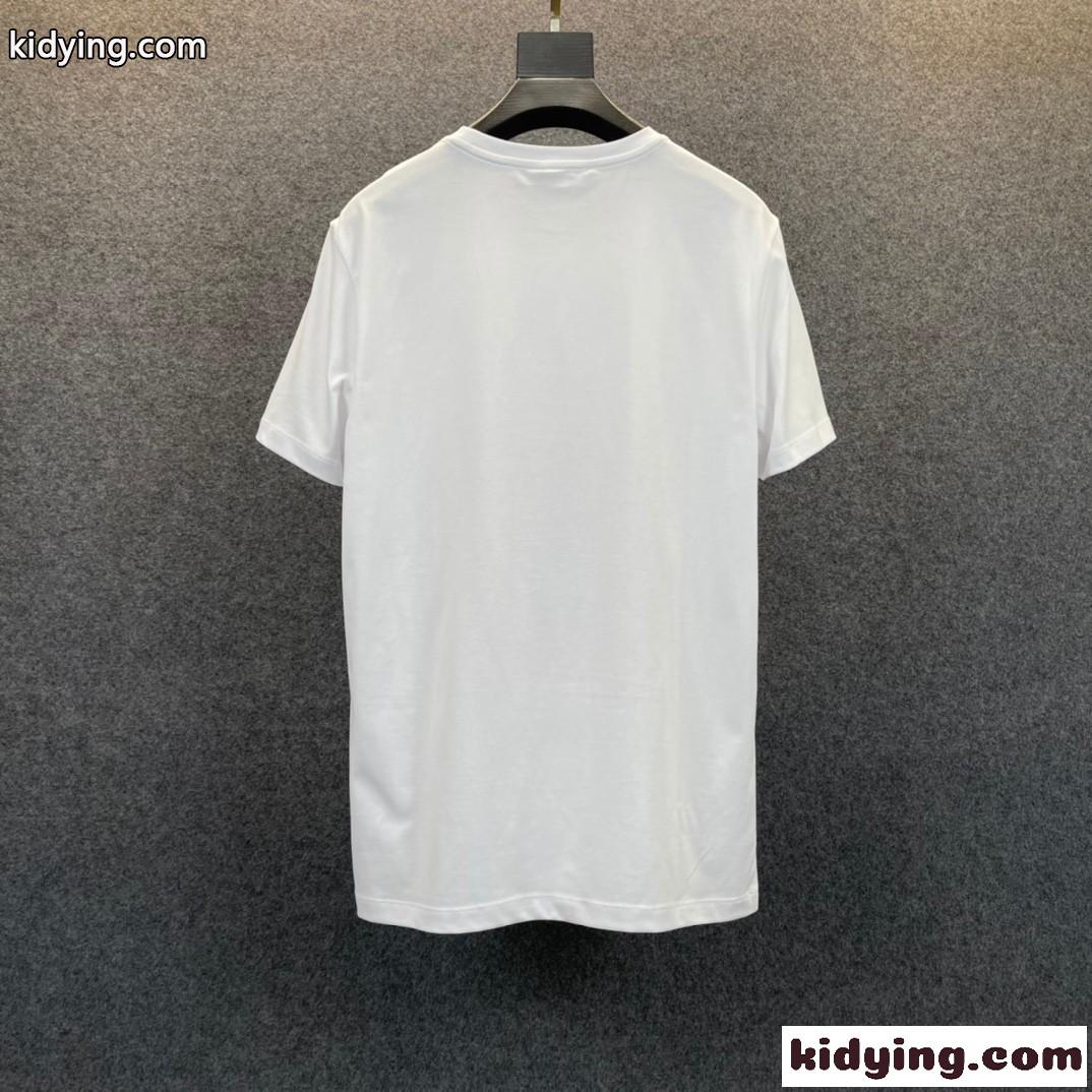 フィリッププレイン 半袖Tシャツ コピー 春夏 コットン カジュアル 目を引く クルーネック トップス-3