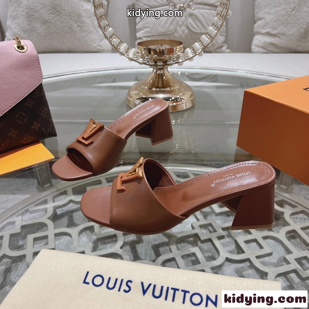 洗練された LV カプリ･ライン ミュール ルイヴィトン サンダル スーパーコピー ブラウン-0